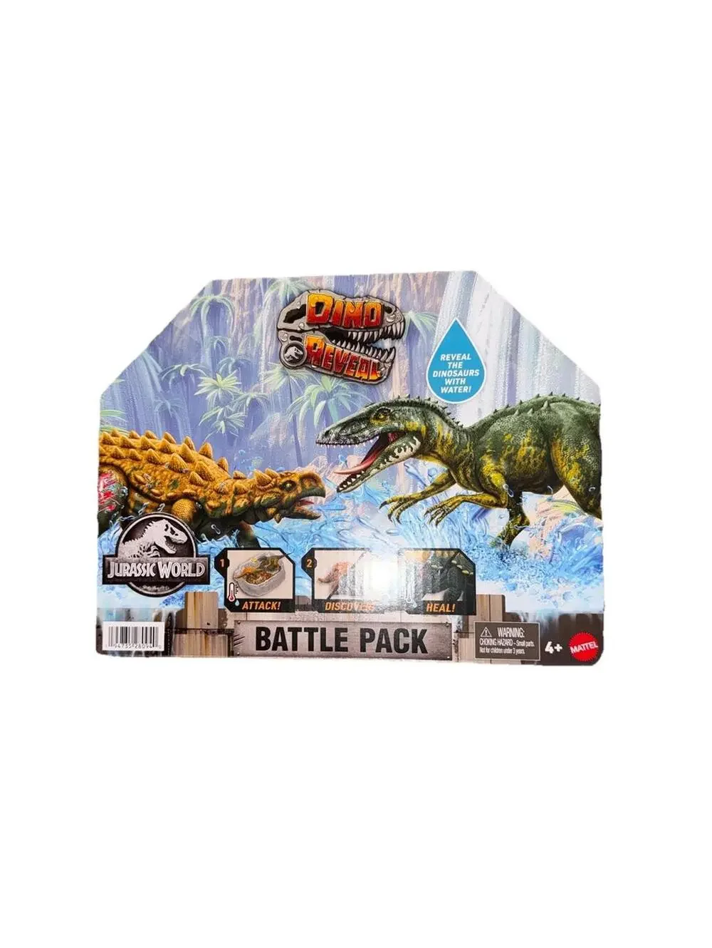 Jurassic World - DINO REVEAL - Battle Pack Two Figures With Arena 0785OB - NEW